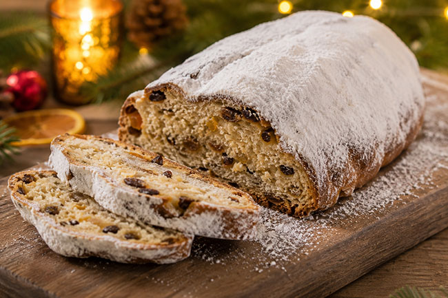Orangen-Marzipan-Stollen