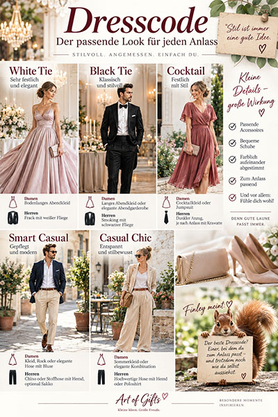 Dresscode Hochzeit - Was ziehe ich bloß an?