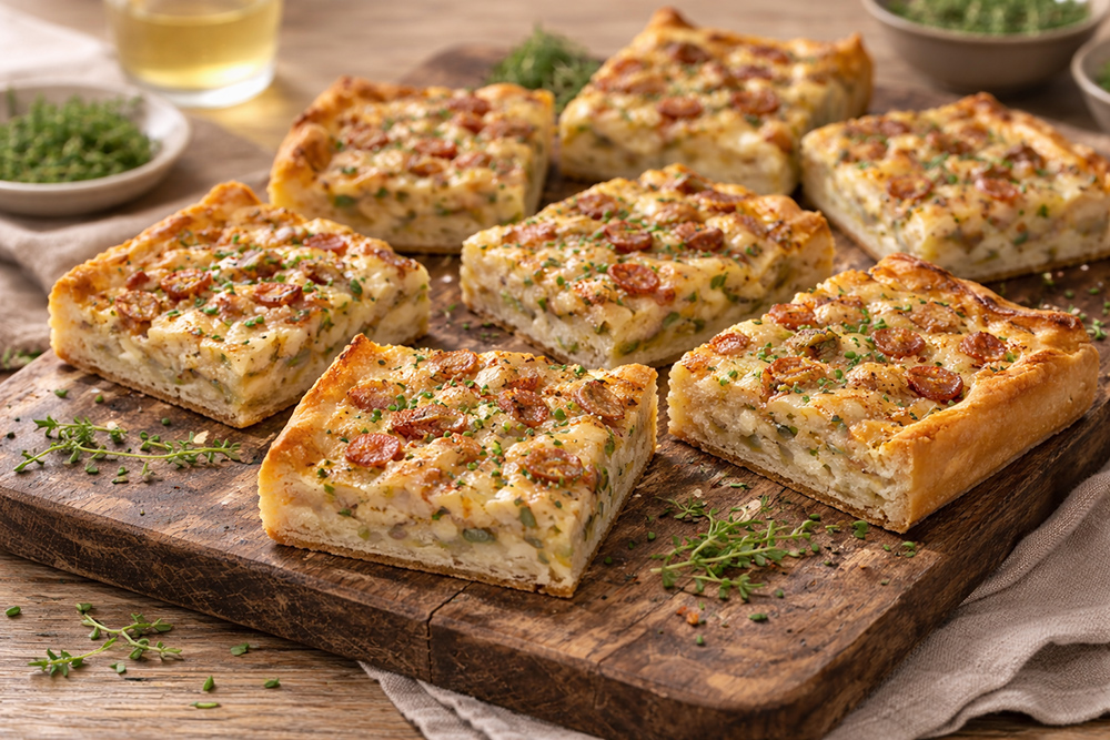 Geburtstagsbuffet: Badischer Zwiebelkuchen