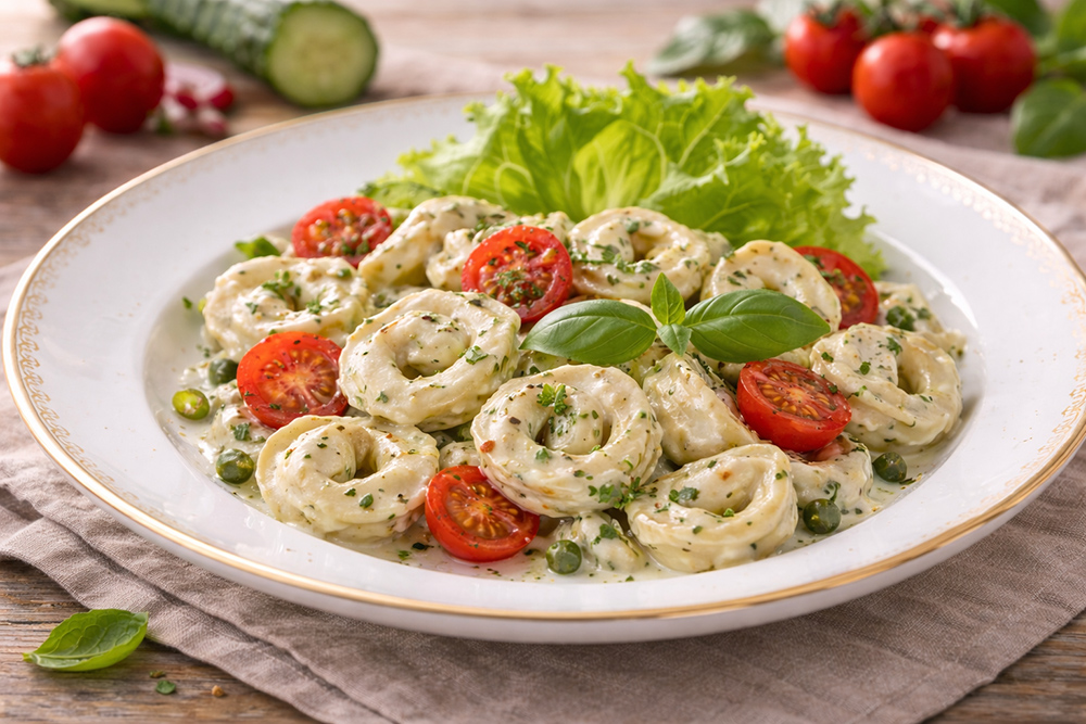Klassische Gerichte für das Geburtstagsbuffet | Tortellini-Salat