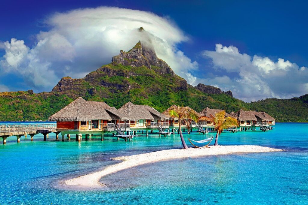auf Hochzeitsreise auf Bora Bora