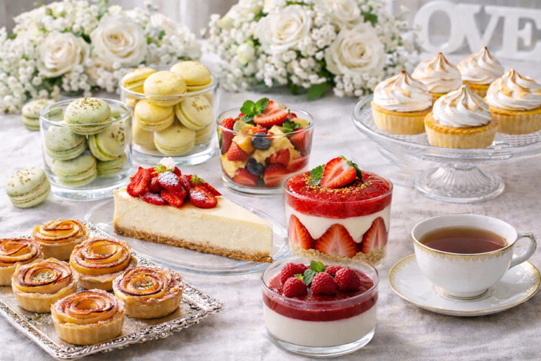 Dessert-Ideen für die Hochzeit: Festliches Nachspeisenbuffet