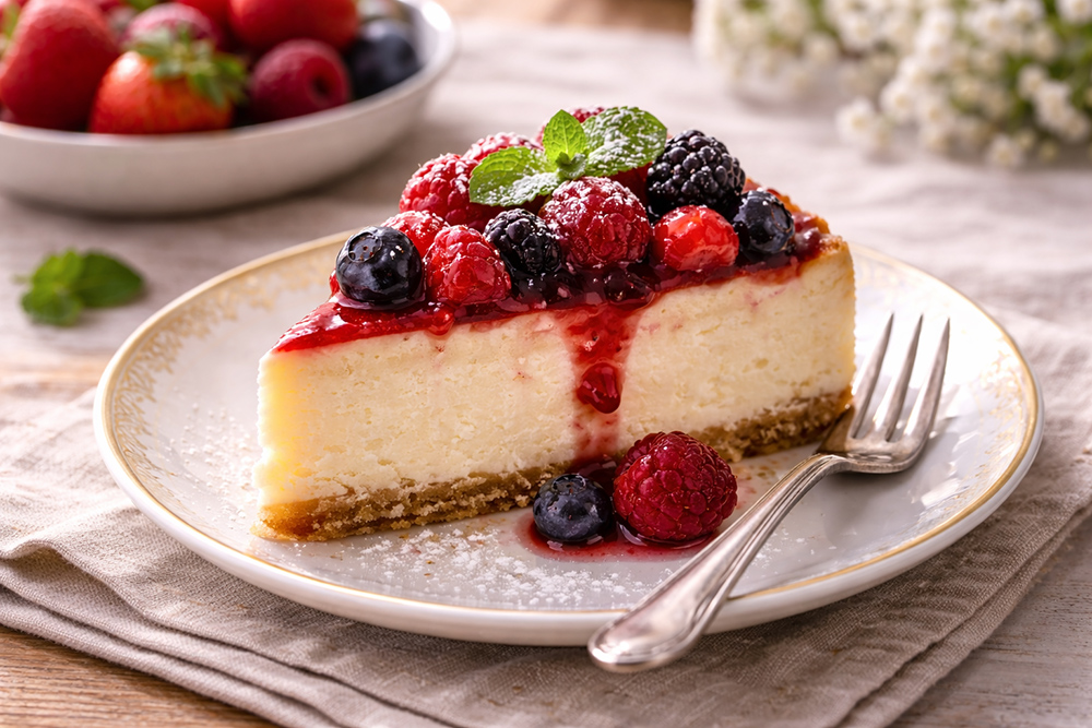 Dessert-Ideen für die Hochzeit: New York Cheesecake