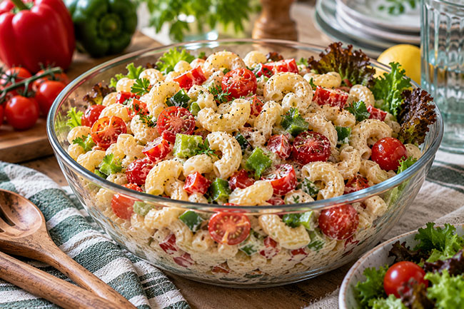 Salatrezepte_Nudelsalat mit Gemüse