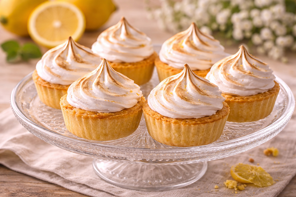 Dessert-Ideen für die Hochzeit: Zitronentörtchen mit Baiserhaube