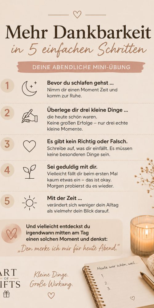 Dankbar für die kleinen Dinge - Ritual