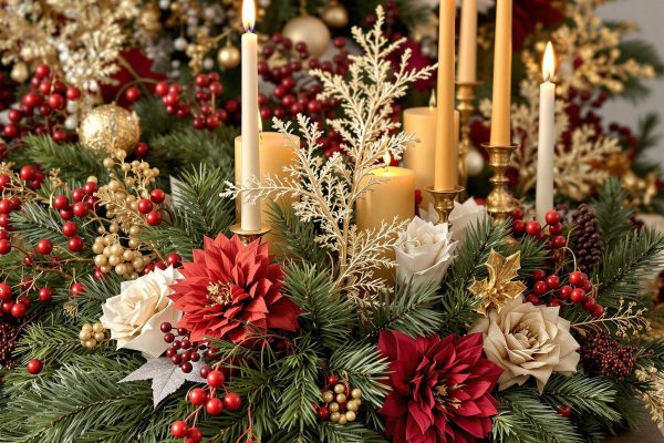 Weihnachtsdekoration 2024 - Opulentes Gesteck
